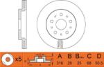 Delphi Frana disc Disc frana Delphi BG3784 - compatibil Volvo (DELPHIBG3784)