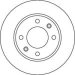 LPR Frana disc Disc frana LPR P1001P - compatibil Peugeot, Citroën (LPRP1001P)