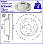 Delphi Frana disc Disc frana Delphi BG5006C (DELPHIBG5006C)