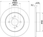 TRW Frana disc Disc frana TRW DF6686 (TRWDF6686)