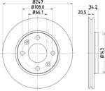 Delphi Frana disc Disc frana Delphi BG2444 (DELPHIBG2444)