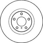 Delphi Frana disc Disc frana Delphi BG4107 - compatibil Infiniti, Nissan (DELPHIBG4107)