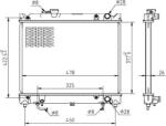 MTR Radiator racire apa, ulei Radiator apa, Piese MTR 13054633 - compatibil Suzuki (MTR13054633)