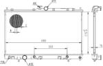 MTR Radiator racire apa, ulei Radiator apa, Piese MTR 13054343 - compatibil Mitsubishi (MTR13054343)