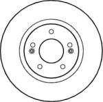 Ferodo Frana disc Disc frana Ferodo DDF1292C - compatibil Hyundai, Kia, Mitsubishi (FERODODDF1292C)