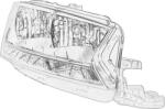 VAG Faruri, piese componente Far, Insertie VAG 6V1941016D - compatibil Skoda (VAG6V1941016D)