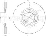 Delphi Frana disc Disc frana Delphi BG4104 - compatibil Kia (DELPHIBG4104)