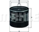 Mahle Filtru ulei Mahle OC 299 - compatibil Isuzu, Kia, Opel, Mitsubishi - MAHLE-OC 299 (MAHLEOC299)