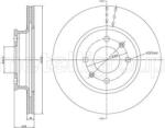 Delphi Frana disc Disc frana Delphi BG4535 - compatibil Hyundai (DELPHIBG4535)