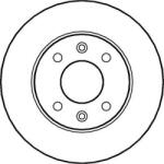 Delphi Frana disc Disc frana Delphi BG2258 - compatibil Renault (DELPHIBG2258)