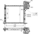 MTR Radiator racire apa, ulei Radiator apa, Piese MTR 13054816 - compatibil Mercedes-Benz (MTR13054816)