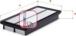 Sofima Filtru aer Sofima S 3D15 A - compatibil Subaru - Sofima-S 3D15 A (SOFIMAS3D15A)