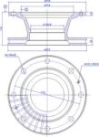 Ferodo Frana disc Disc frana Ferodo FCR106A - compatibil Iveco (FERODOFCR106A)