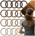 EdiBazzar 50 darabos Hajgumi szett Klasszikus barna bézs rugalmas tartóval (Zestaw worek 20 sztuk proste brązowe)