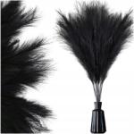  Műpampafű, nád, fekete szett, 7db dekorációs ág (Trawa pampasowa pióra sztuczna 7szt czarna)