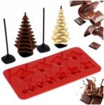 Vilde Forma csokoládéhoz, pralinékhoz, szilikon, karácsonyi 3D Fenyőfa (5900670111882)
