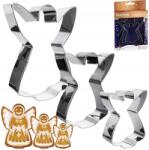 La Cuisine Angyal Kekszkiszúró, 3 db, karácsonyi (121111-A)