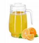 Relaxdays Üveg vizes kancsó, 1.5 L, fedéllel, fogantyúval (10023432)