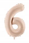 Party Deco Fólia Lufi 6-OS Szám Bézs