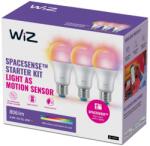 Philips SET 3x bec LED RGBW dimabil A60 E27/8, 8W/230V 2200-6500K Wi-Fi WiZ (WI0129)