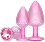 Ouch! Set de dopuri anale Pink Paris (3 buc)