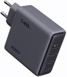 AUKEY Adaptor priza AUKEY, 140W, GaN, 4 porturi, Gri (PA-C6)