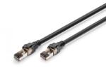 ASSMANN Cablaj patch RJ45-RJ45, Cat. 8.1, S/FTP, AWG 24/7, LSOH, 1 m, negru (DK-1843-010)