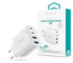 DEVIA ST137325 Pro1 40W GaN QC 2xUSB + 2xType-C hálózati gyorstöltő adapter (fehér) (ST137325) (ST137325)