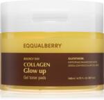 EQQUALBERRY Collagen Glow Up Gel Toner Pads тонизиращи възглавнички за озаряване на лицето 60 бр