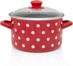 Metalac Oala 5l cu capac din sticla Tufne Metalac email/22cm/5l (368928)