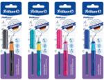 Pelikan toll, Pelikano Junior, A-hegy, Ergonomikus markolat, Jobbkezeseknek, 1 nagy kék patron mellékelve, Vegyes színben rózsaszín/türkiz/antracit/kék, Buborékfólia (824897)