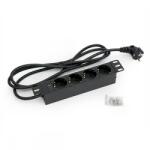 KELine RAB-PD-X91-C1 Elosztó 4 aljzat 2m fekete (RAB-PD-X91-C1)