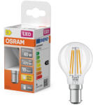 OSRAM B15d LED 3, 4W, 470 lm, 2700 K, melegfehér, áttetsző üveg-40 W izzó helyett - Superstar Classic P filament (4099854468858)