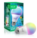 NOUS P3Z Intelligens RGB LED izzó, ZigBee, E27, 9W, 810 lm, Színes fény (2700-6500K), Hangvezérlés, F energiaosztály