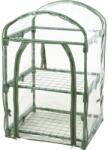 ProGarden 2 szintes kerti üvegház, 50x45 cm, magasság 84 cm, PVC, fém vázzal