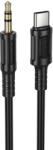 BOROFONE AUX Kábel BL25B Nice - Type-C to jack 3, 5mm - 1 méter fekete