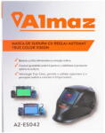 Almaz Masca de sudura cu reglaj automat, True Color Vision (AZ-ES042)