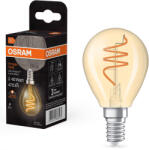 OSRAM E14 LED kisgömb, 4, 9W, 470 lm, 2200 K, candlelight, arany színű színű üveg-40 W izzó helyett - Vintage 1906 Classic P45 Gold (4058075836563)