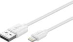 Goobay USB 2.0 A - Lightning MFI kábel, adat es toltes, 1m, fehér (CABLE-USB/LIGHT-1.0-GBAY)