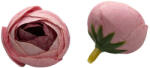  Élethű selyemvirág mini boglárka fej rózsaszín 3 cm