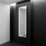  Téglalap alakú LED tükör, 45x140cm, Giulia Marcello radarérzékelővel, páramentesítő rendszerrel, órával és hőmérővel, fényerő-szabályozható, Dressing Couture