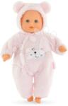 Corolle Păpușă Bebé Calin Loving Teddy Bear Mon Premier Poupon Corolle cu clipuri albastre care se închid la ochi și 2 accesorii, 30 cm, de la 18 luni (CO100720) Papusa