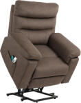 Homcom Relaxfotel masszázzsal, fűtéssel és rásegítéses emeléssel, sötétbarna