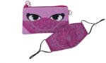 ZIPIT Penar dublu cu fermoar si masca material textil, ZIPIT Face-It Bandit - roz (ZP-428639) - roua Penar