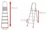 Ztrust Scara cu platforma uz casnic Ztrust HL0105 Trepte: 5 | Inaltimea platformei: 1 m | Aluminiu (HL0105)