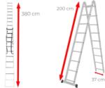 Ztrust ML207 scara multifunctionala articulata din 2 piese (ML207)