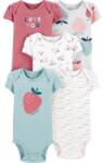 CARTERS Carter's Rövid Újjú Body Strawberry Lány LBB 5 db NB/ 56-os Méret