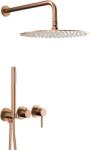 Armatura Moza Rose Gold set cadă și duș ascuns cu duș de ploaie || 5039-511-34 (503951134)