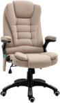 Vinsetto bézs masszázsfotel - 6 ponton állítható, fűtéssel és magassággal