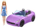 Mattel Barbie, Cabriolet, masina si papusa, set de joaca Papusa Barbie